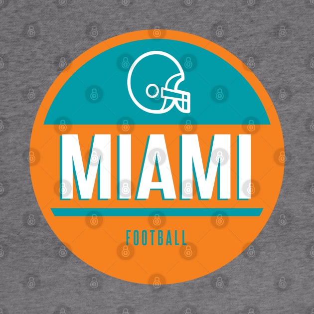 Miami retro football by BVHstudio